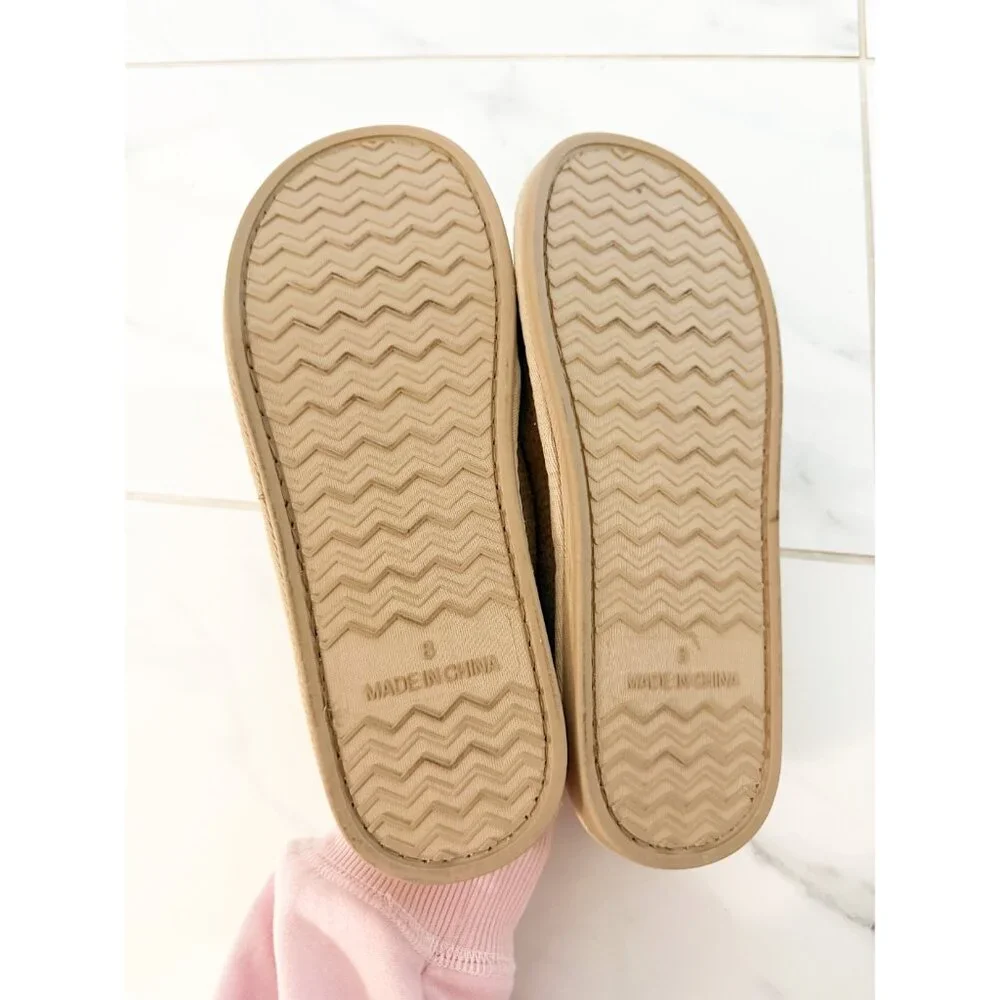 Joyspun Women's Studded Slippers in Tan 8 - Picture 9 of 10